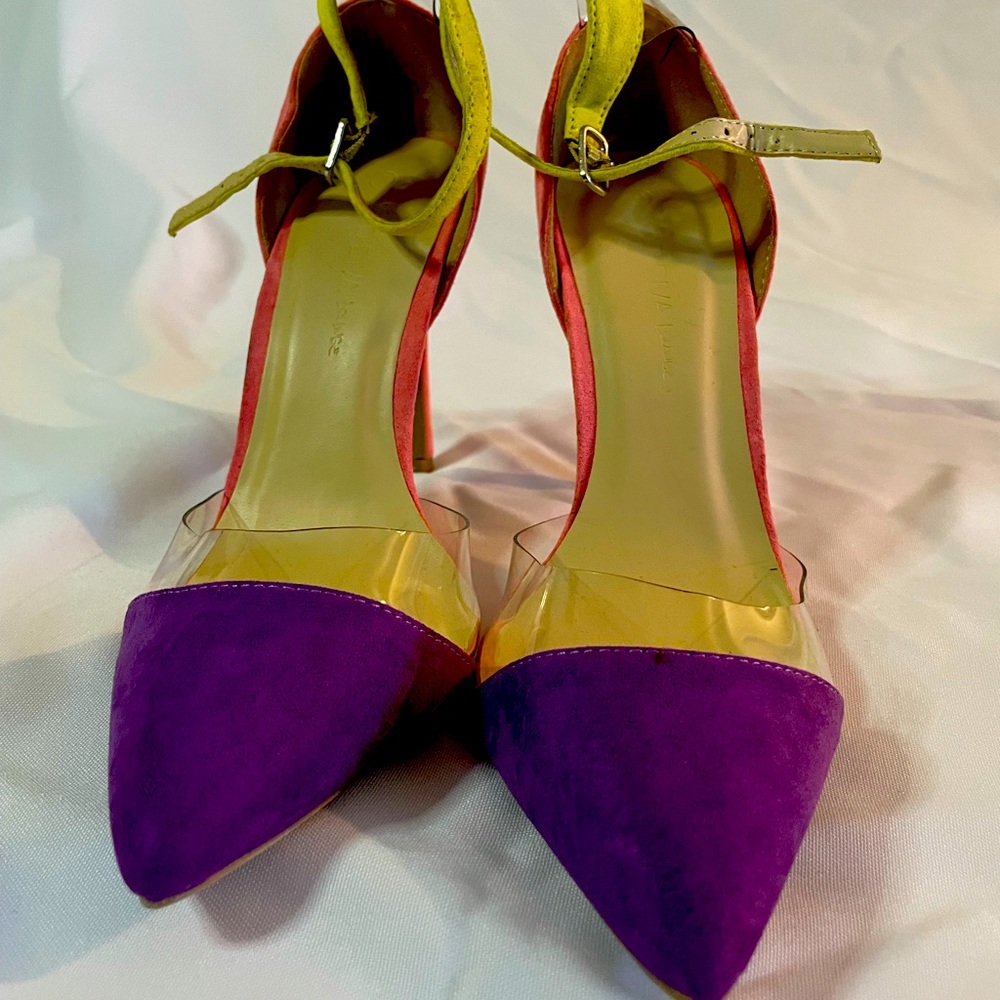 Multi Colored Strap Pump
